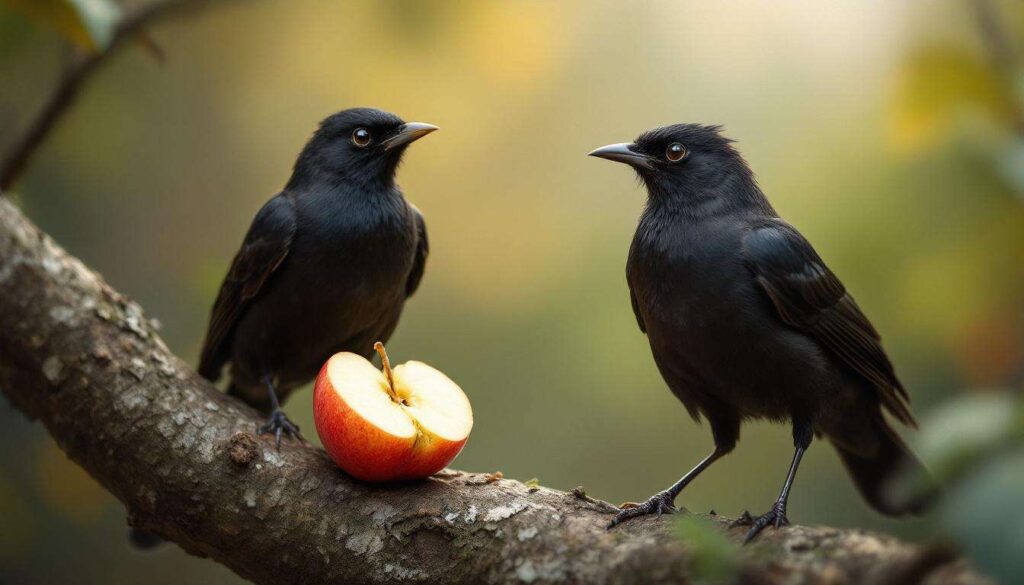 Fressen Amseln Äpfel? So locken Sie die Vögel an