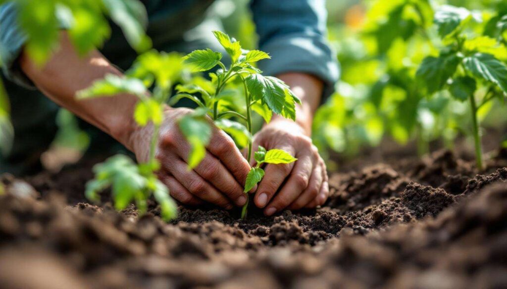 Dieser Permakultur-Gärtner erklärt, warum er seine Tomaten bewusst in leichter Hanglage pflanzt, um deutlich bessere Erträge zu erzielen